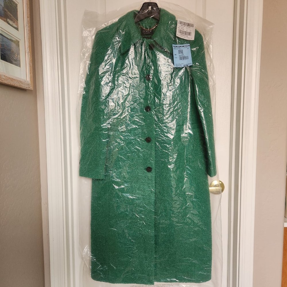 WANTED/SALE 00 A-line topcoat in Italian wool-bouclé blend - Picture 2 of 15